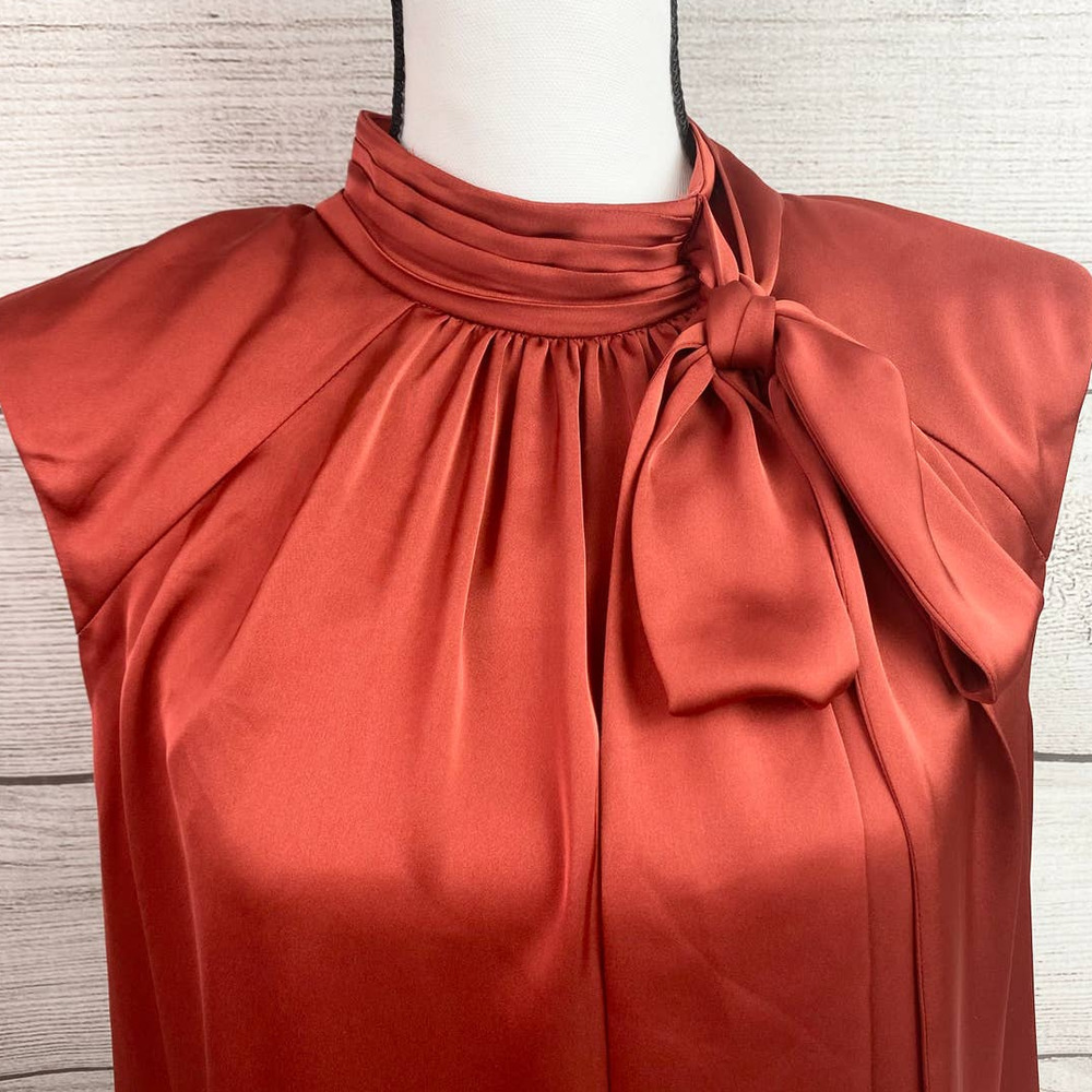 NEW RAMEY BROOK Avia Structured Shoulder Clay Sleeveless Top Lg - Picture 5 of 11